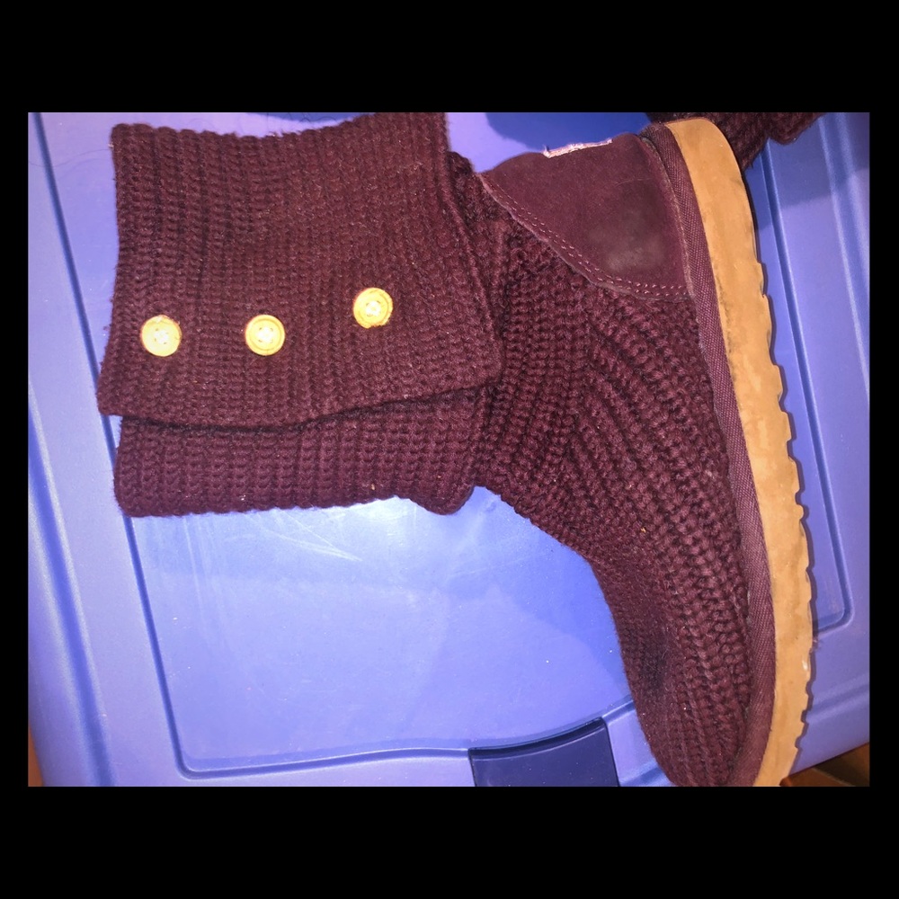 Purple knit uggs